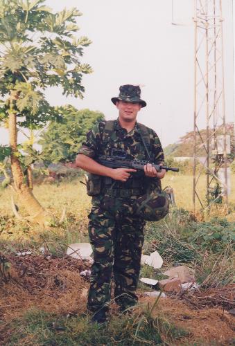 On patrol, Op Silkman, Sierra Leone